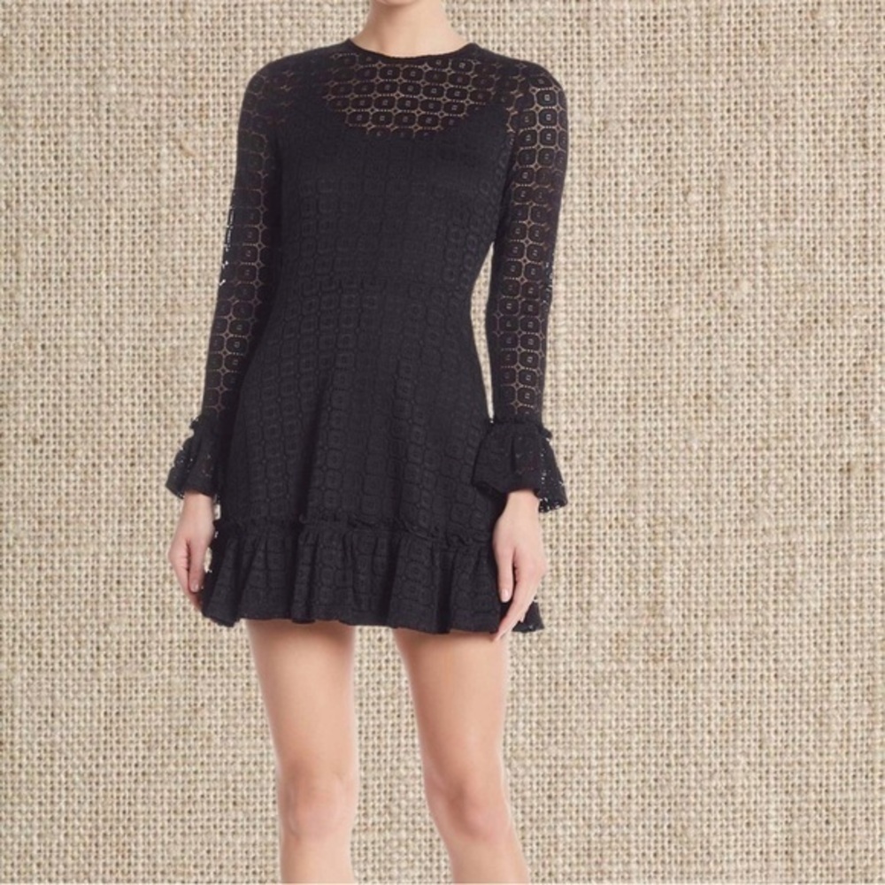 The Fifth Label Black Lace Mini Dress